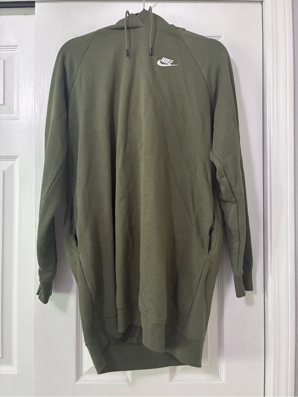 Nike Olive Green Hooded Dress